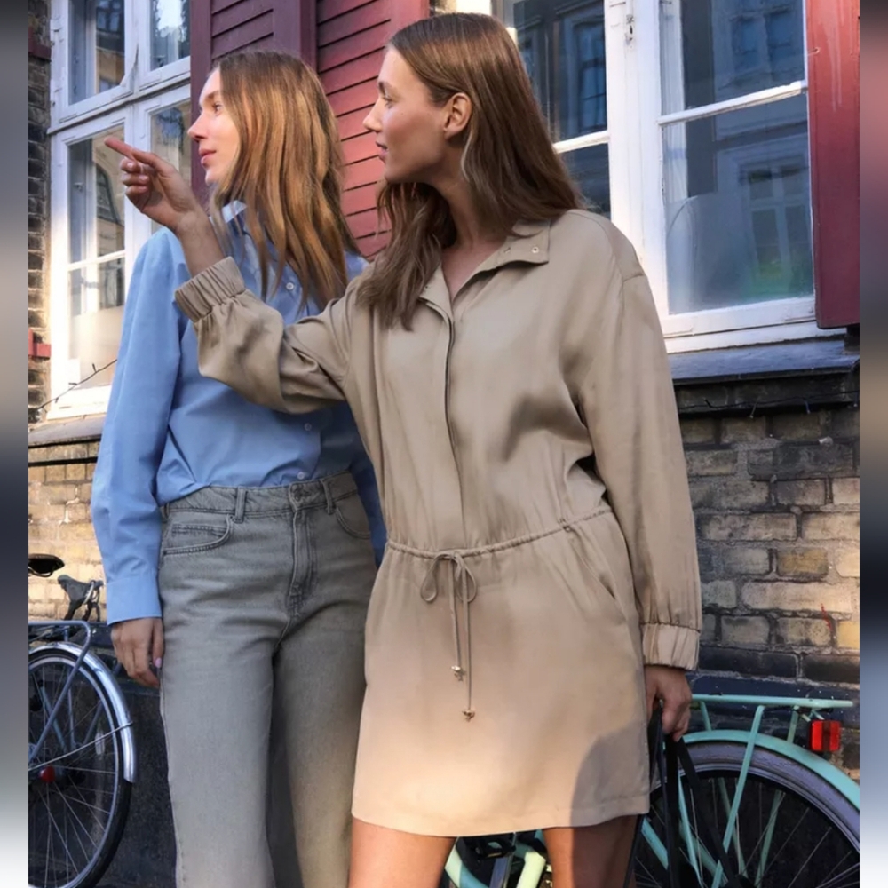 Zara Beige Mini Dress